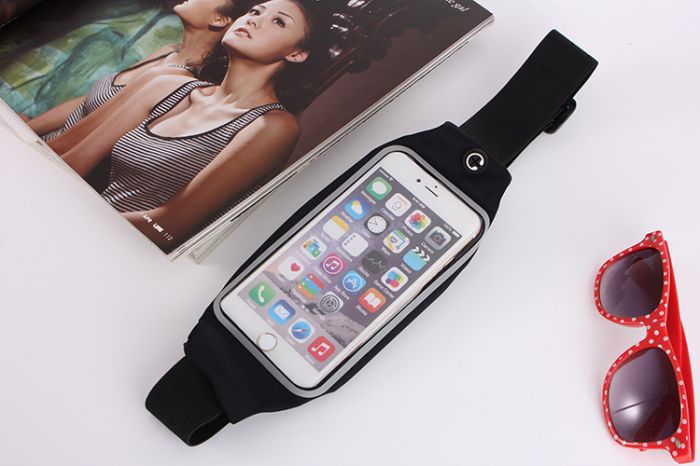 Multi-functional transparent window touch screen waist bag for sports, fitness and mountaineering detail image 14
