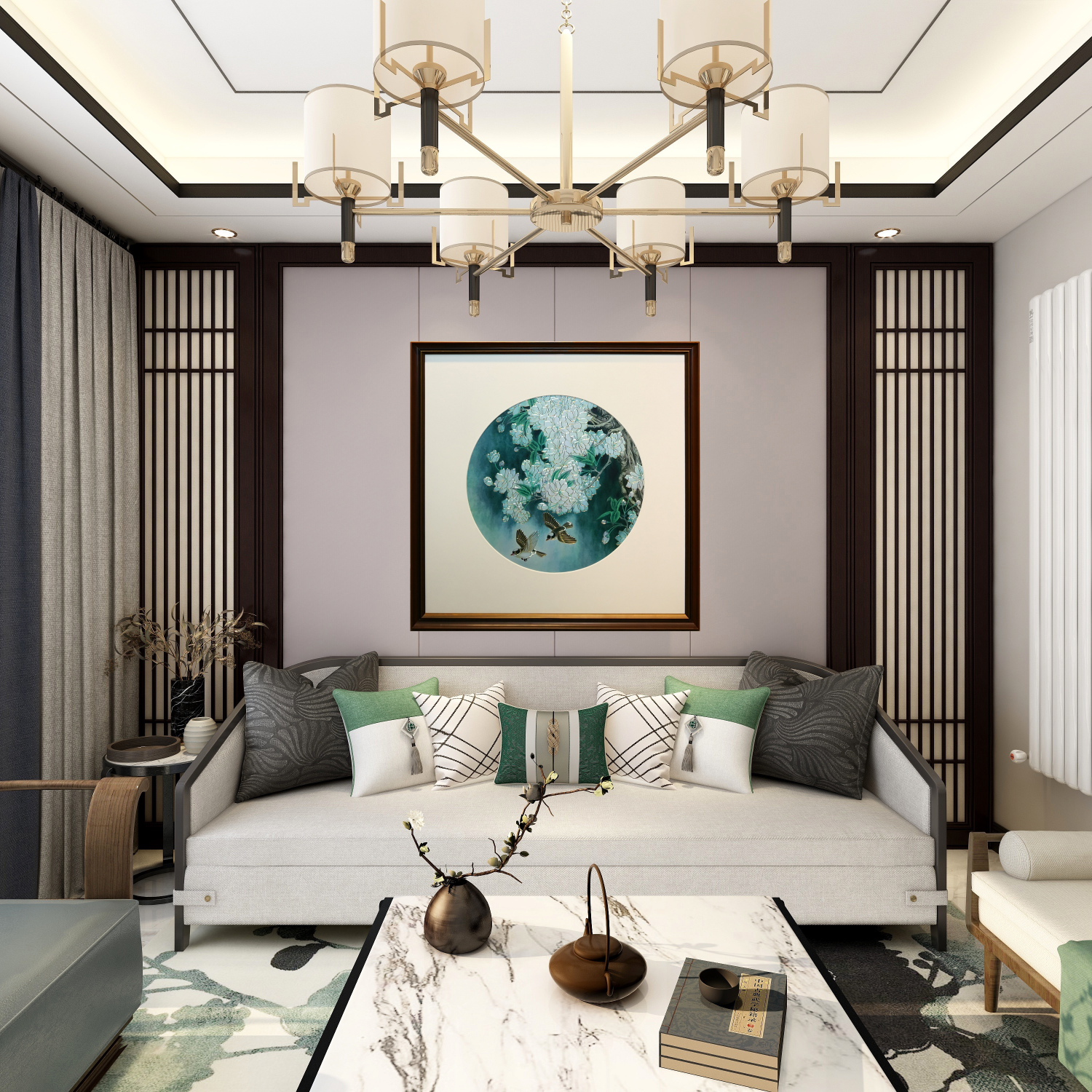 高端中国风铜雕画 三月樱花随风舞