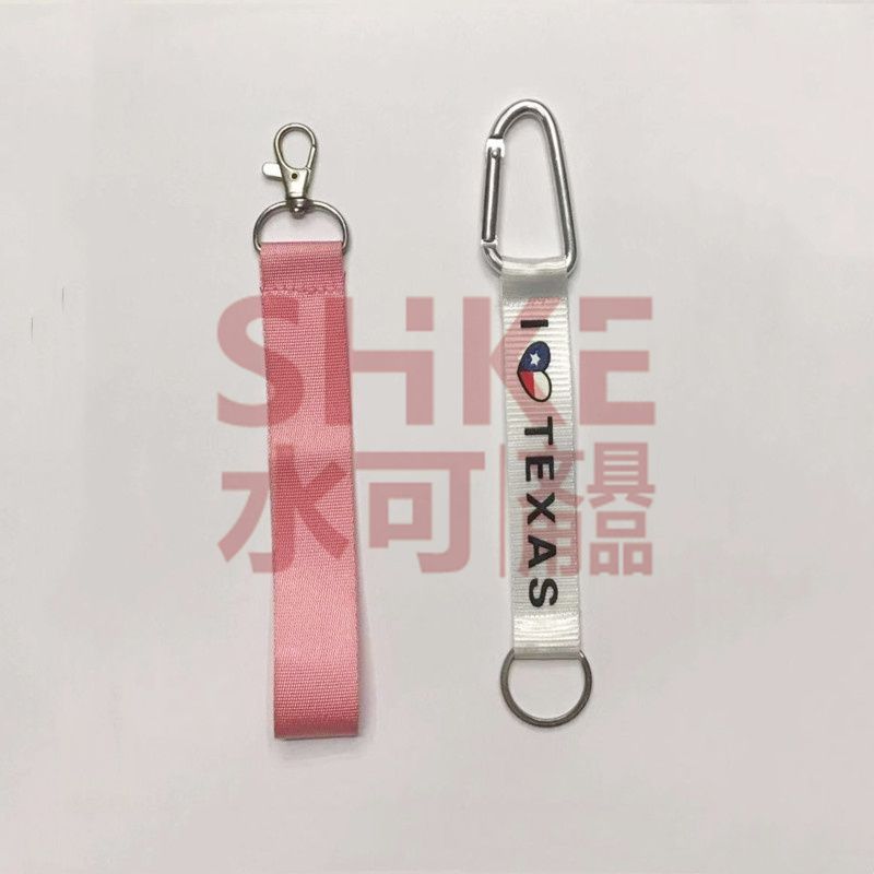 2公分登山扣丝印印花挂绳手机绳学生胸卡证件挂绳展会工作证 挂绳吊绳产品图