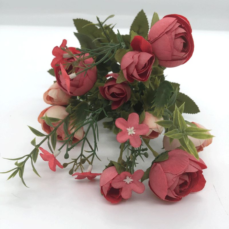 Simulación buquet de mano flor artificial estilo europeo novia boda material flor simulación comercio exterior especial details Picture