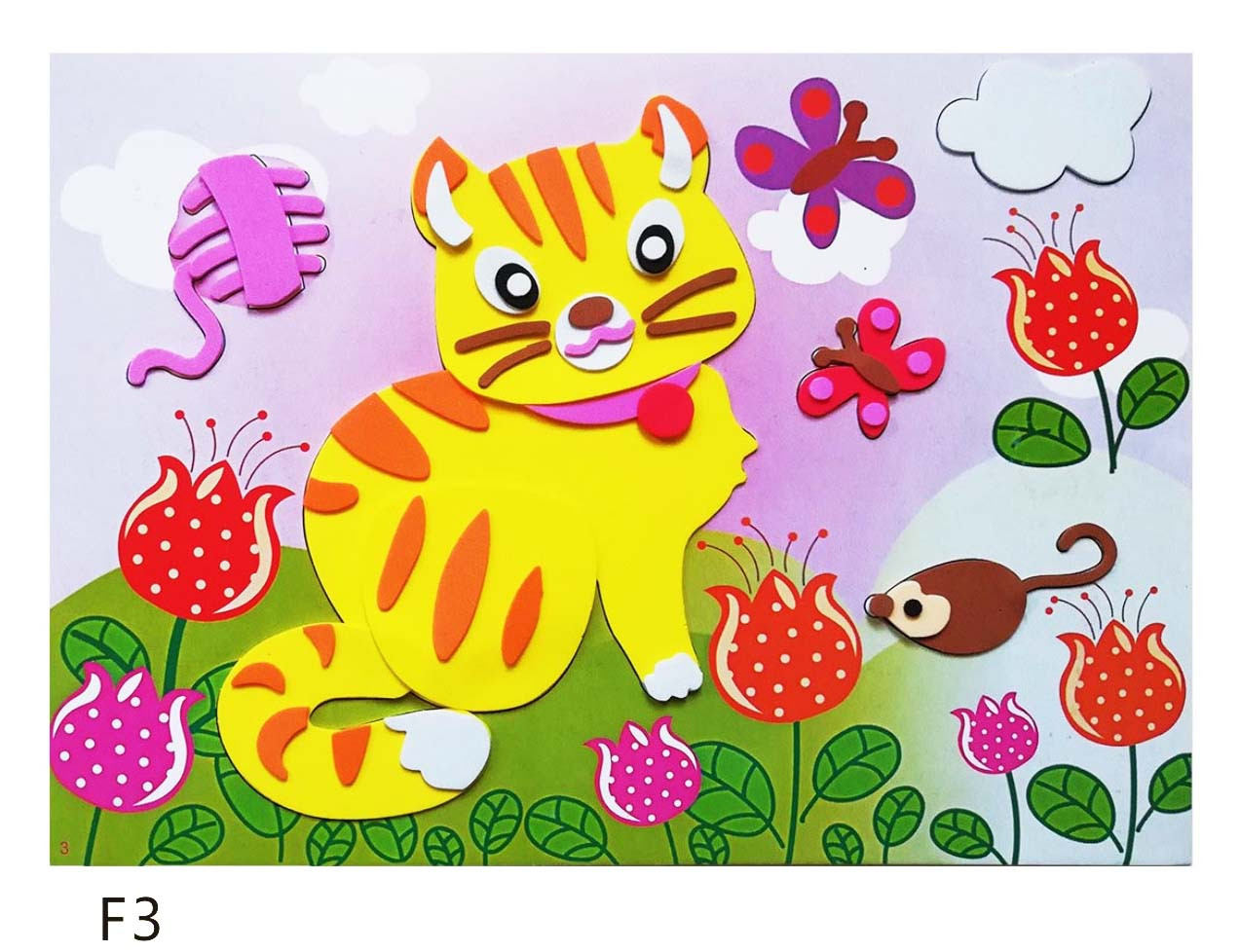 批发儿童手工贴海底鱼贴画卡通动物贴纸定制详情图3