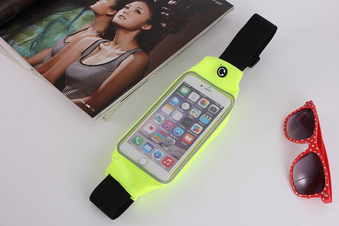 Multi-functional transparent window touch screen waist bag for sports, fitness and mountaineering detail image 2