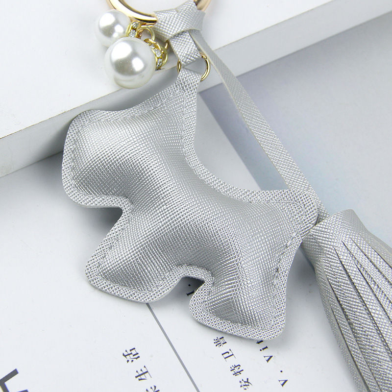 Cute puppy key series, bag pendant leather 5