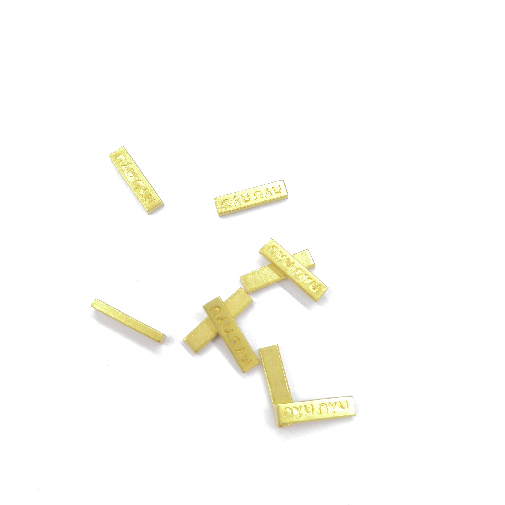 XM07089 flat square copper wire single-sided printed letters nyu