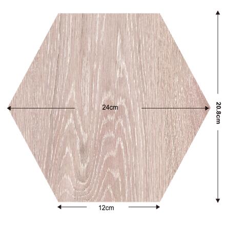 Self-adhesive floor, marble grain, wood grain, hexagonal, shopping mall, office, home decoration, cement floor, floor renovation, 24cm*21cm, kitchen, bedroom, bathroom, living room