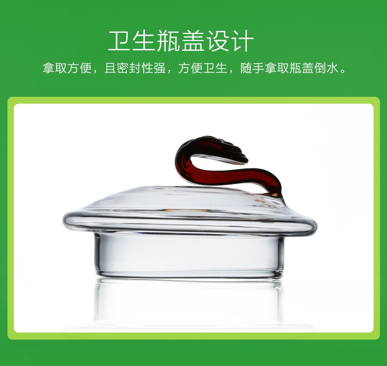 Wholesale Ruyi teapots, high borosilicate heat-resistant glass teapots, flower teapots and Gongfu tea sets detail image 5