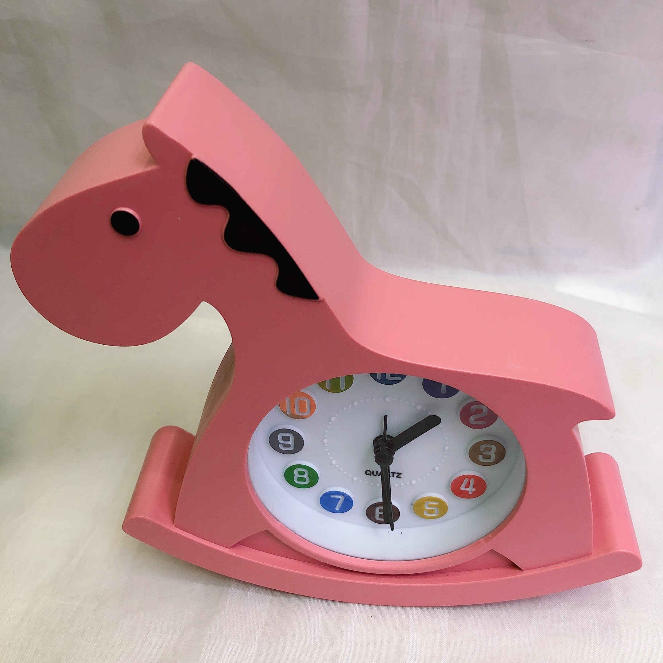 Minimalist wooden horse student minimalist style mini clock, fresh and clean alarm clock, creative home and office alarm clock detail image 5