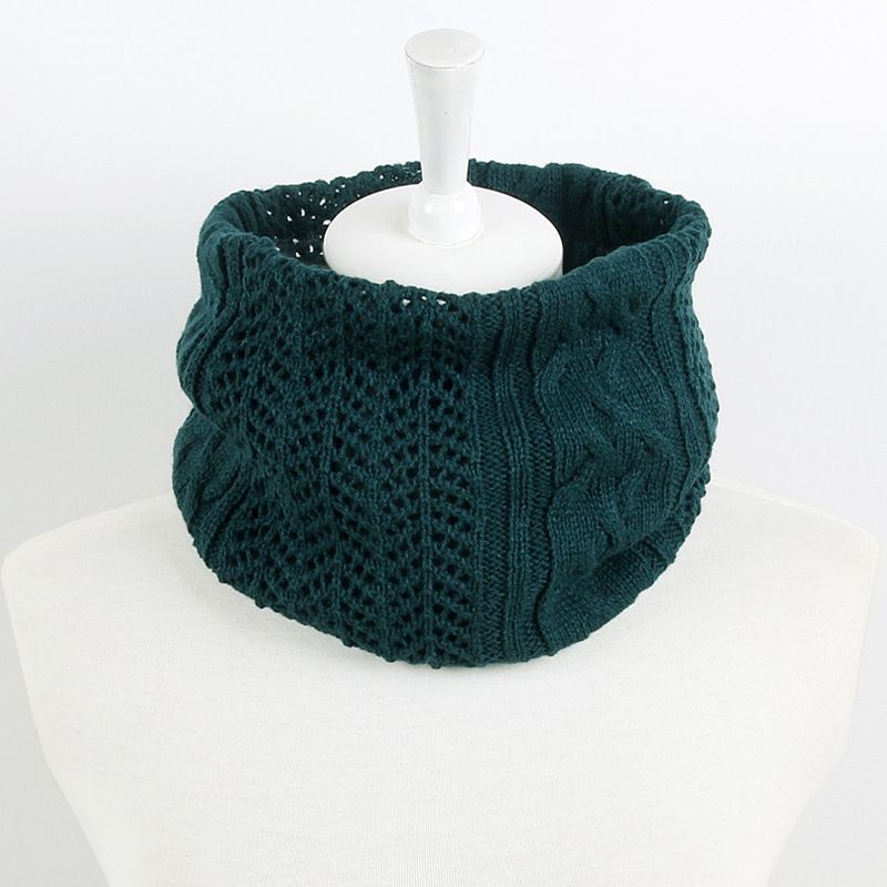 Jane Eyre silk knitted yarn bib male and female couples winter Korean version of everything students casual single loop bib pullover scarf thumbnail