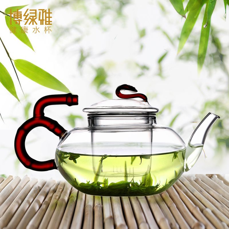 Wholesale Ruyi teapots, high borosilicate heat-resistant glass teapots, flower teapots and Gongfu tea sets