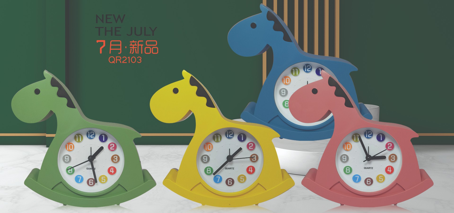 Minimalist wooden horse student minimalist style mini clock, fresh and clean alarm clock, creative home and office alarm clock detail image 8