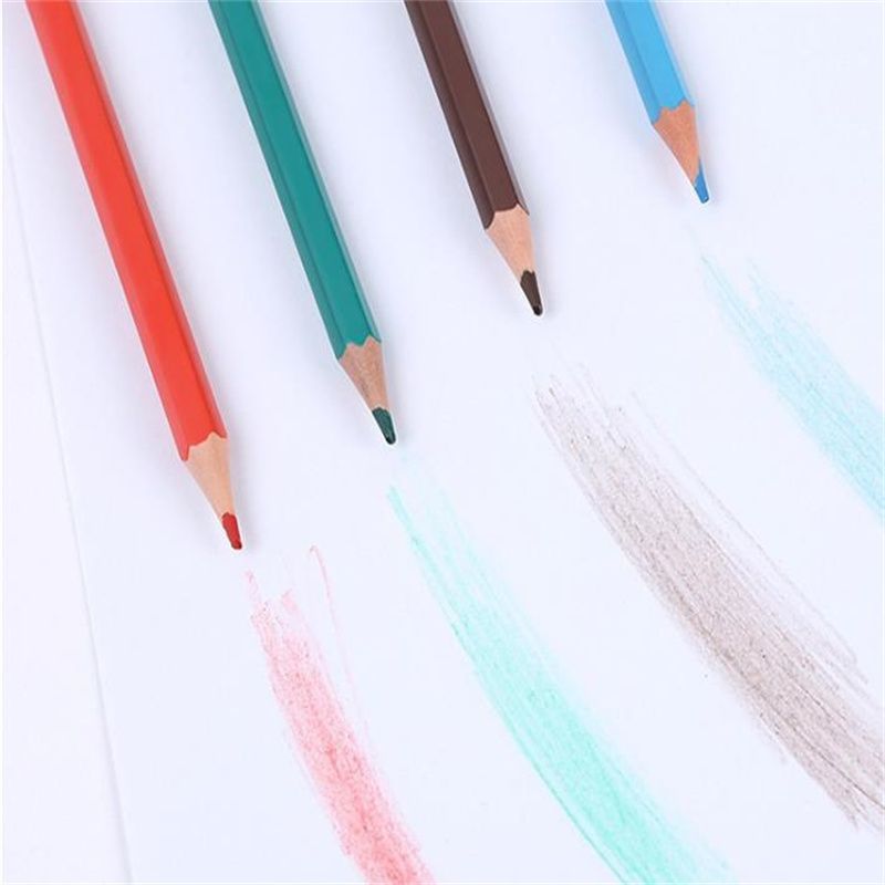 Safe Non-Toxic Student Learning Supplies Log Primary School Writing Safe Odor-Free Pencil 12