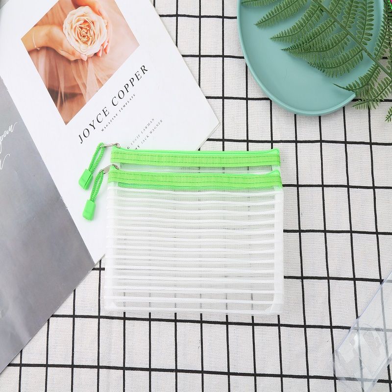 文件袋/拉边袋卡通/文件袋学生可爱/海歌资料册/网纱补习袋细节图