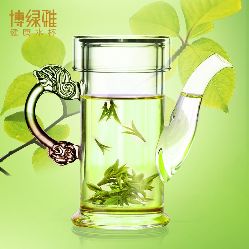 博绿雅龙把红茶壶高硼硅耐热玻璃隔漏茶壶