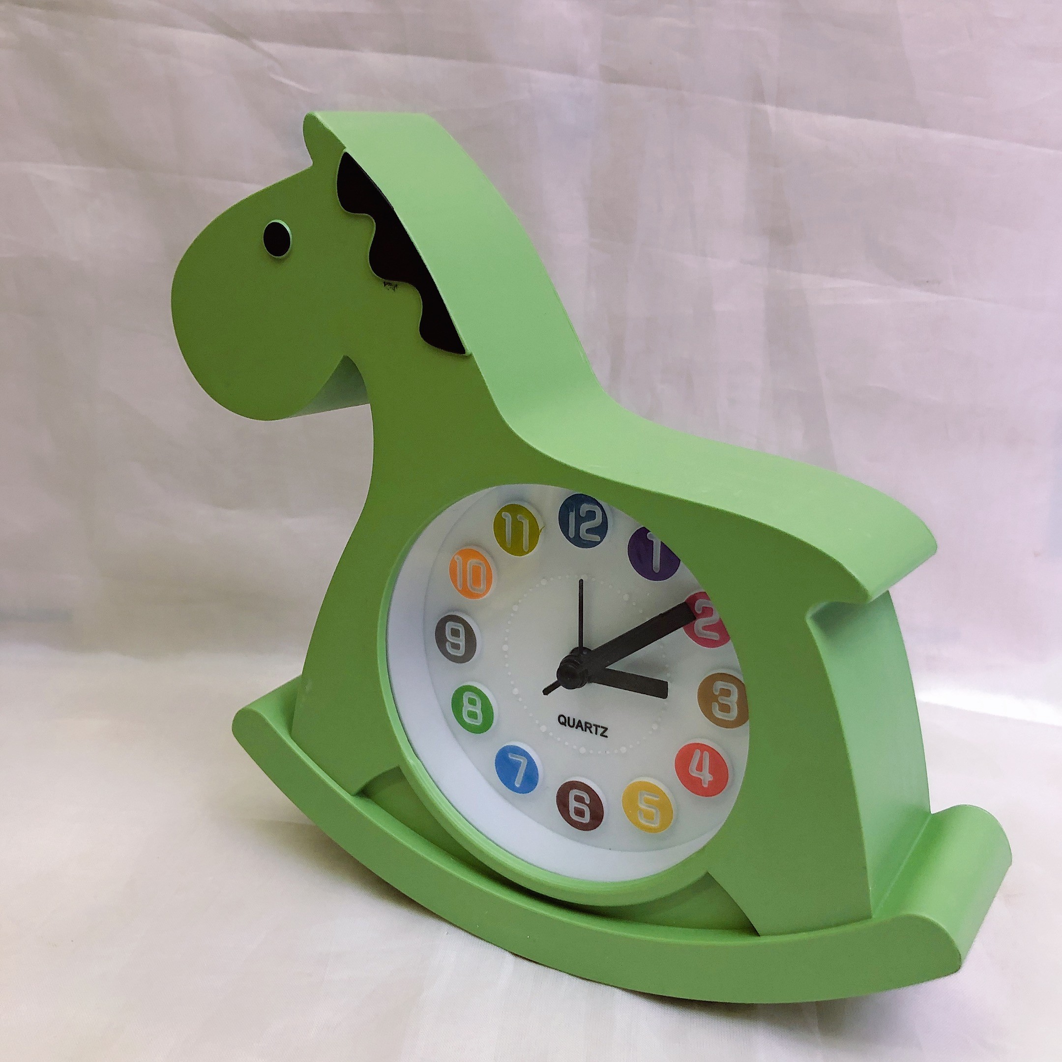 Minimalist wooden horse student minimalist style mini clock, fresh and clean alarm clock, creative home and office alarm clock detail image 3