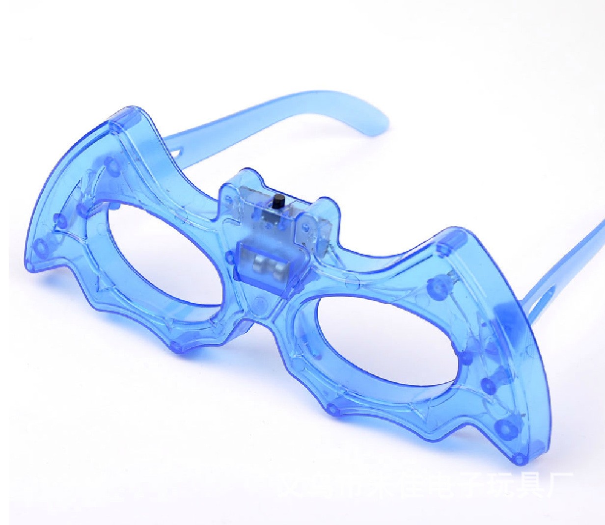 1252 发光灯泡大号蝙蝠眼镜  闪光蝙蝠眼镜  万圣节发光眼镜详情图7