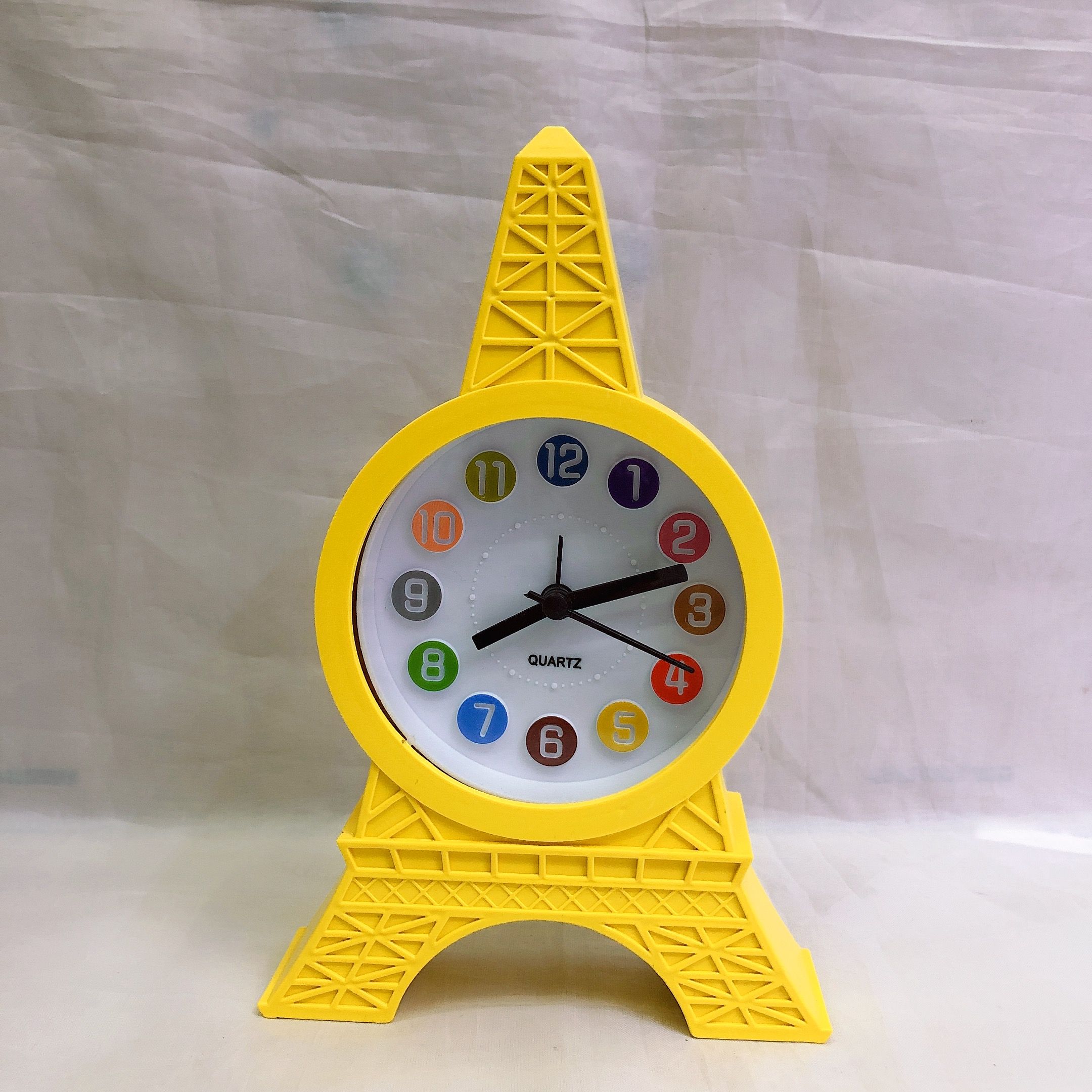 Set up a colorful digital tower alarm clock for the Eiffel Tower in Paris, a creative and fashionable gift with a sound test clock Item Picture