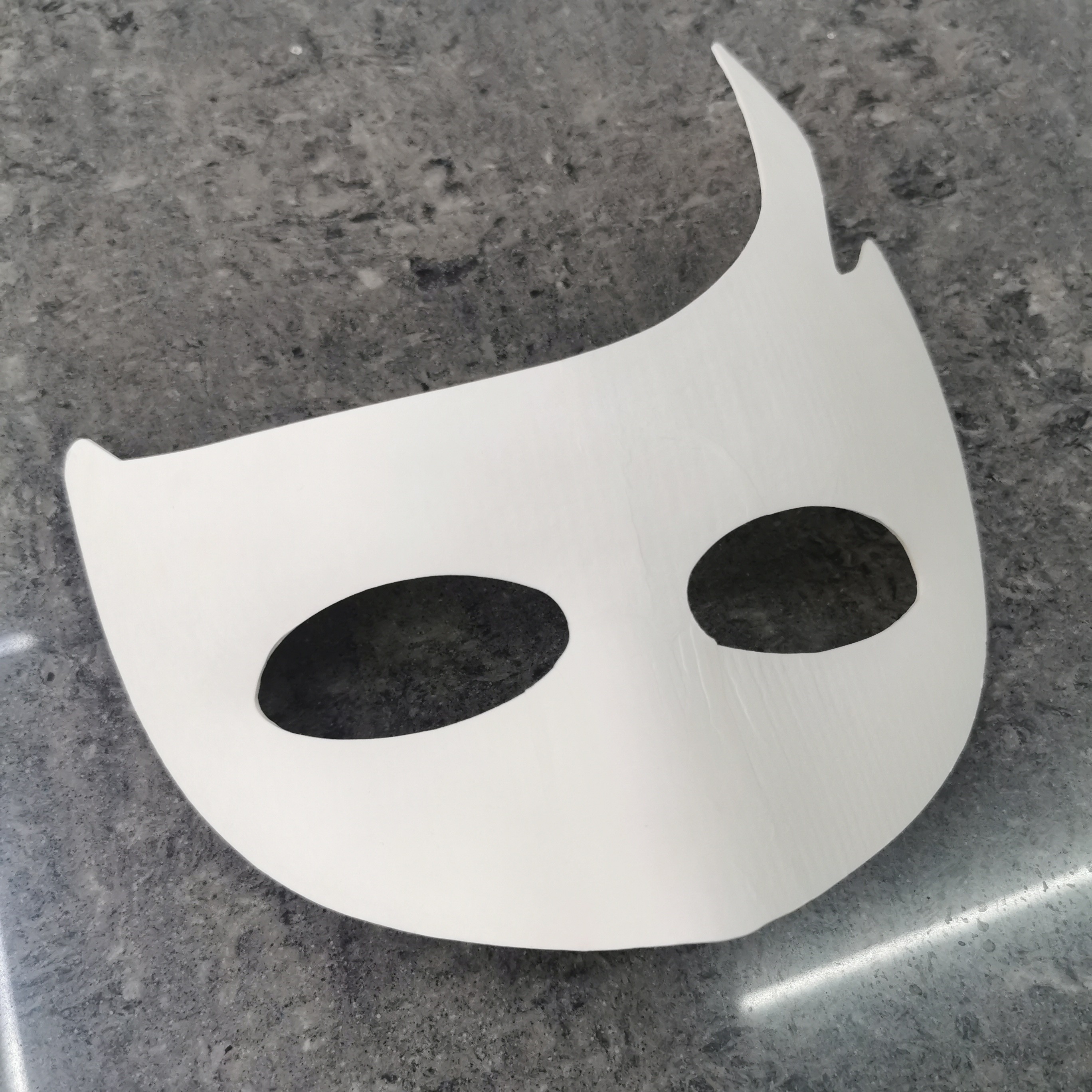 一次性纸浆面具DIY创作个性手工绘画面具单角面具绘画玩具详情图4