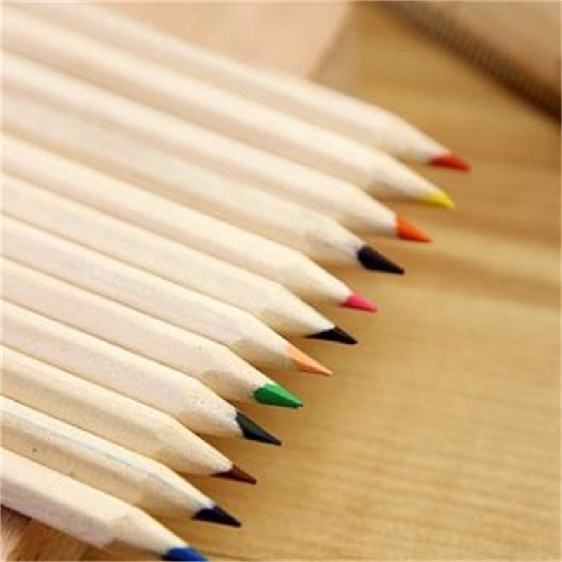 Safe Non-Toxic Student Learning Supplies Log Primary School Writing Safe Odor-Free Pencil 25