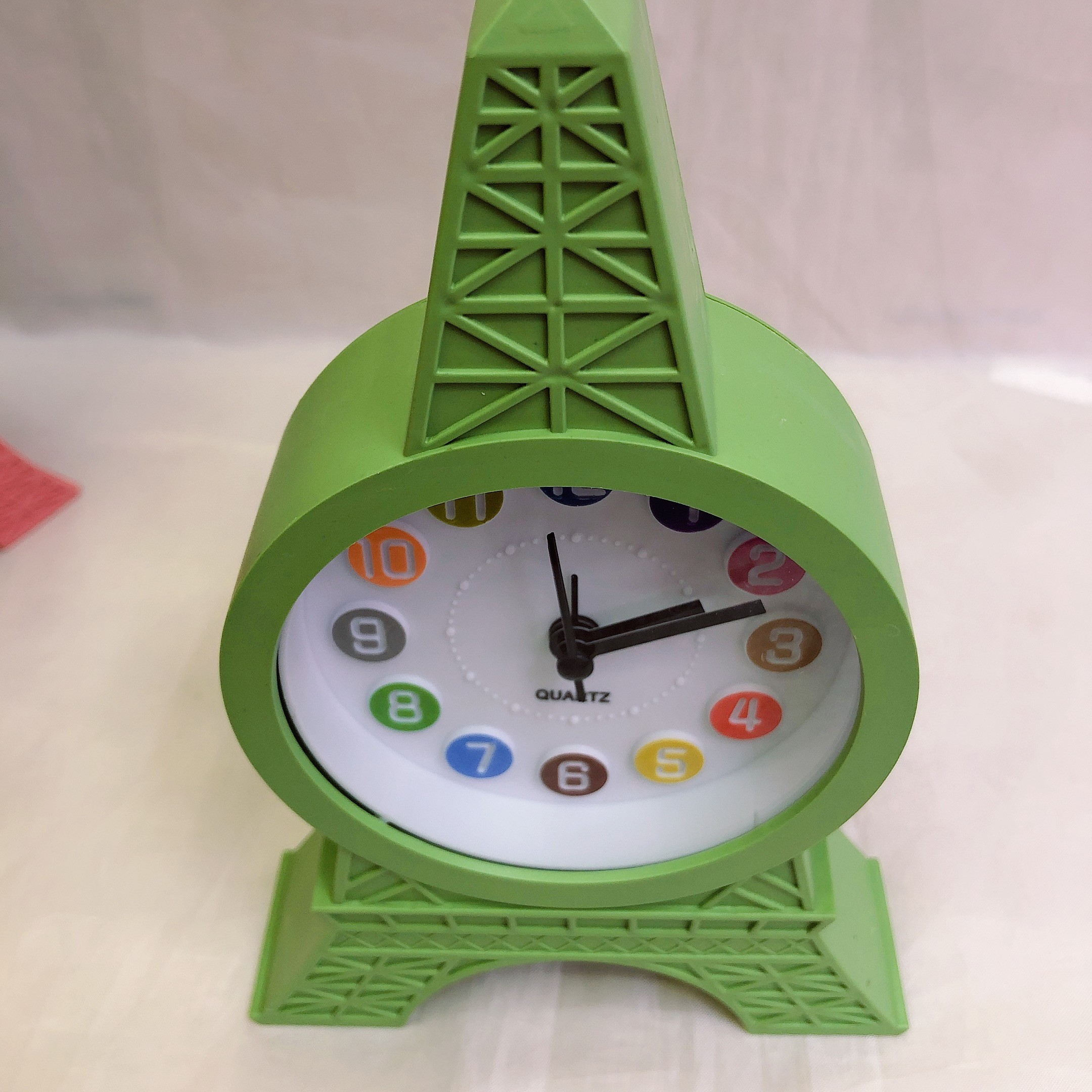 Set up a colorful digital tower alarm clock for the Eiffel Tower in Paris, a creative and fashionable gift with a sound test clock detail image 8