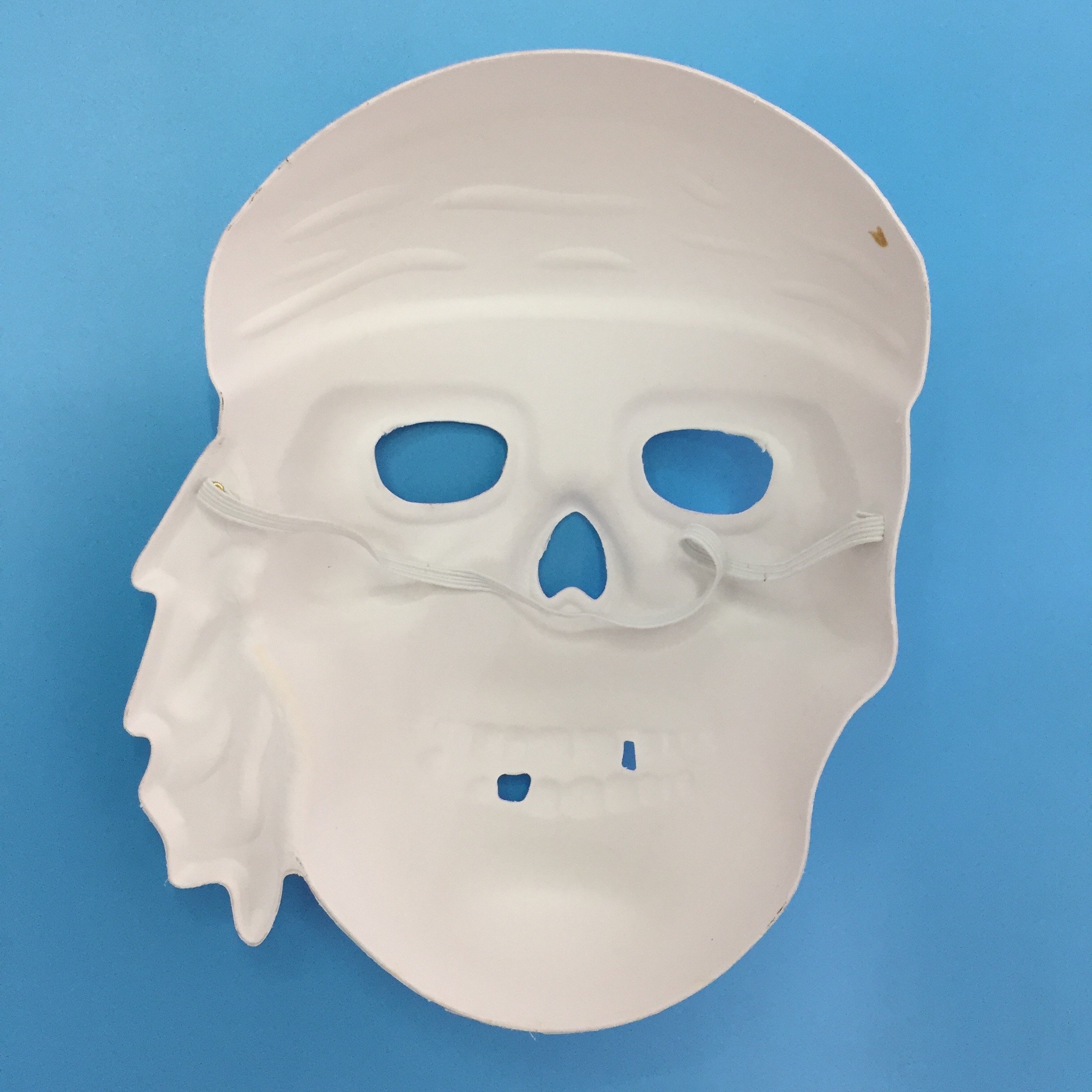 一次性纸浆面具DIY创作个性手工绘画面具敢死队面具万圣节装饰绘画玩具详情图2