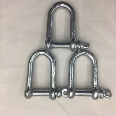 Common D-type shackle, D-type shackle, straight type shackle, stainless steel shackle, 30mm Specification image