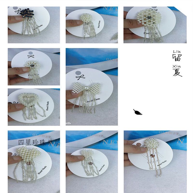 紫樱语手工艺制作手工编织珍珠水晶水晶管配件