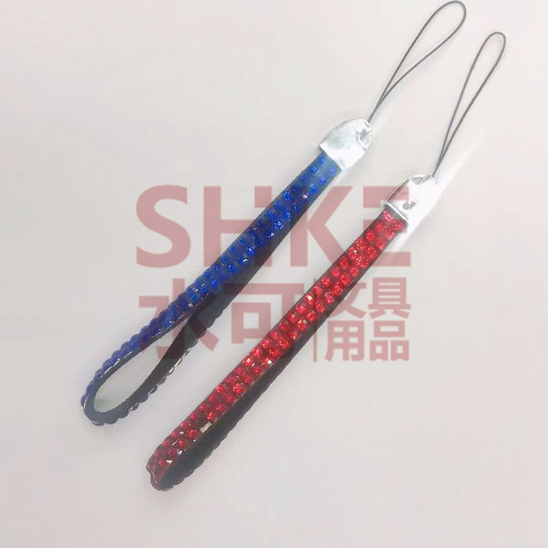 韩风时尚点钻手机绳短带钻挂绳证件带手机挂绳展会胸卡挂绳详情图2
