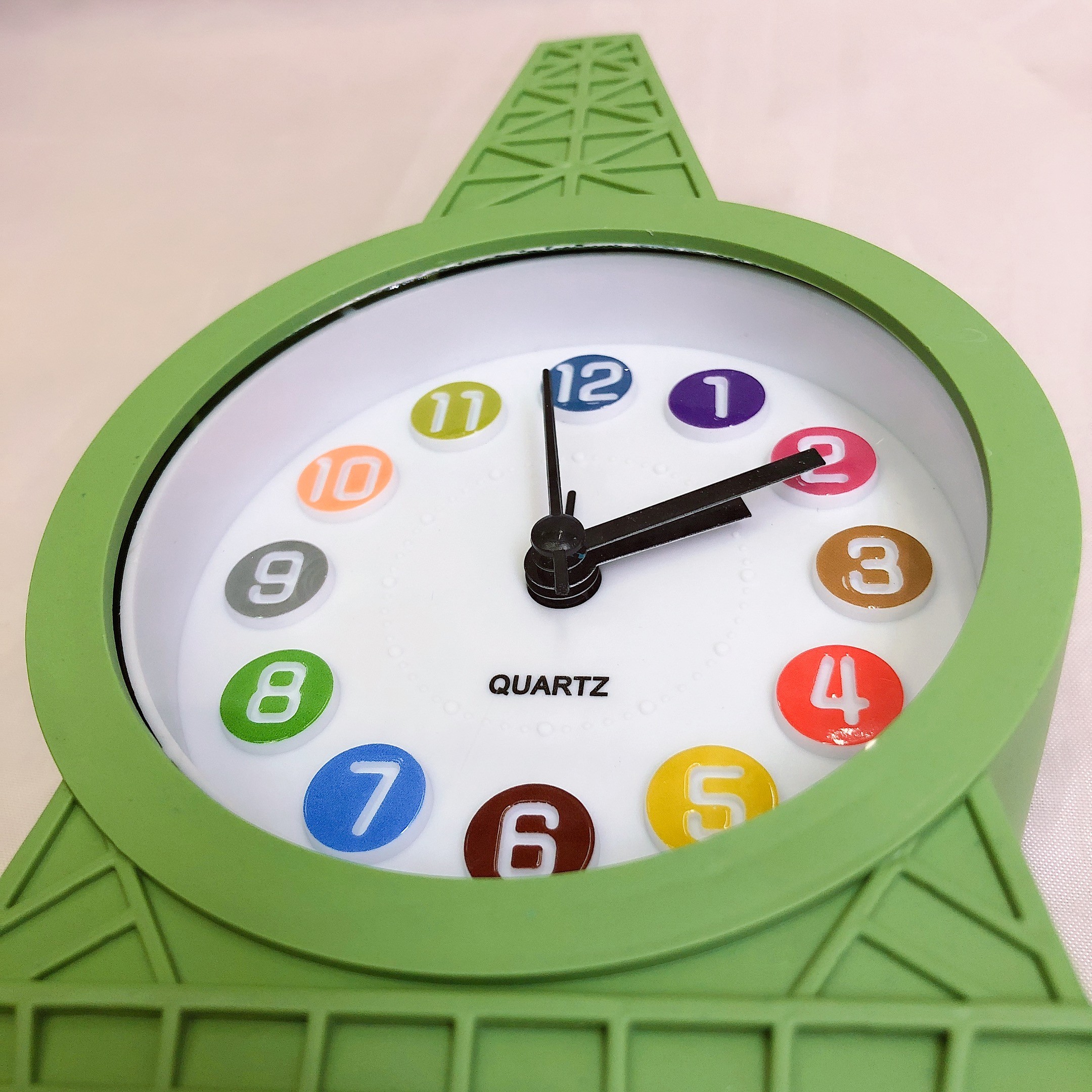 Set up a colorful digital tower alarm clock for the Eiffel Tower in Paris, a creative and fashionable gift with a sound test clock detail image 4