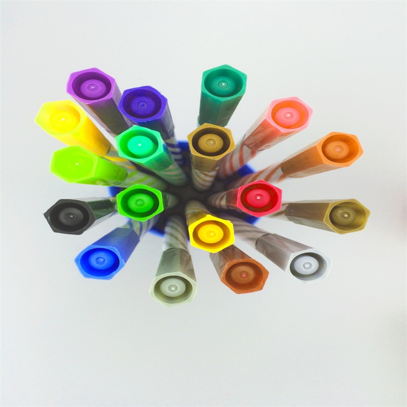 涂写顺畅随意绘画轻松水洗色彩鲜艳水彩笔可水洗清洗方便可晕染软头笔尖优质纤维笔尖详情图7