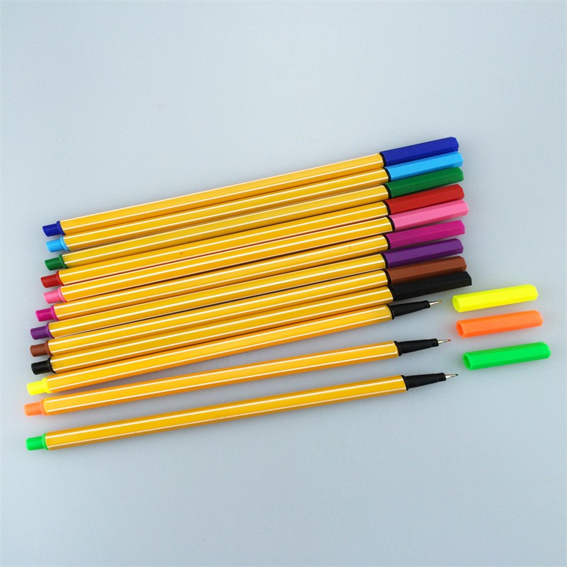 涂写顺畅随意绘画轻松水洗色彩鲜艳水彩笔可水洗清洗方便可晕染软头笔尖优质纤维笔尖详情图19