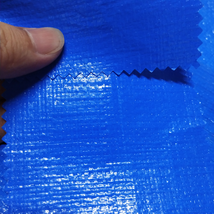 双面淋膜290克双蓝PE防水布  塑料编织布  适用于花房篷布 汽车篷布 帐篷底布 各种手提袋  收纳箱专用面料