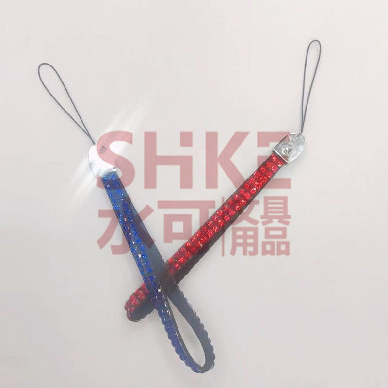 韩风时尚点钻手机绳短带钻挂绳证件带手机挂绳展会胸卡挂绳详情图1