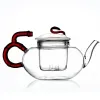 Wholesale Ruyi teapots, high borosilicate heat-resistant glass teapots, flower teapots and Gongfu tea sets Specification image
