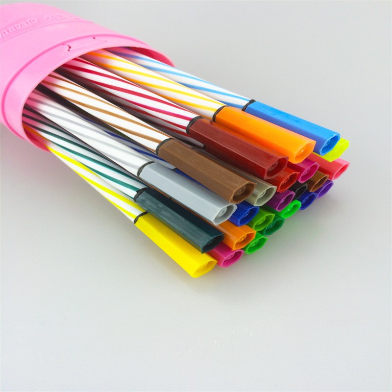 涂写顺畅随意绘画轻松水洗色彩鲜艳水彩笔可水洗清洗方便可晕染软头笔尖优质纤维笔尖详情图3