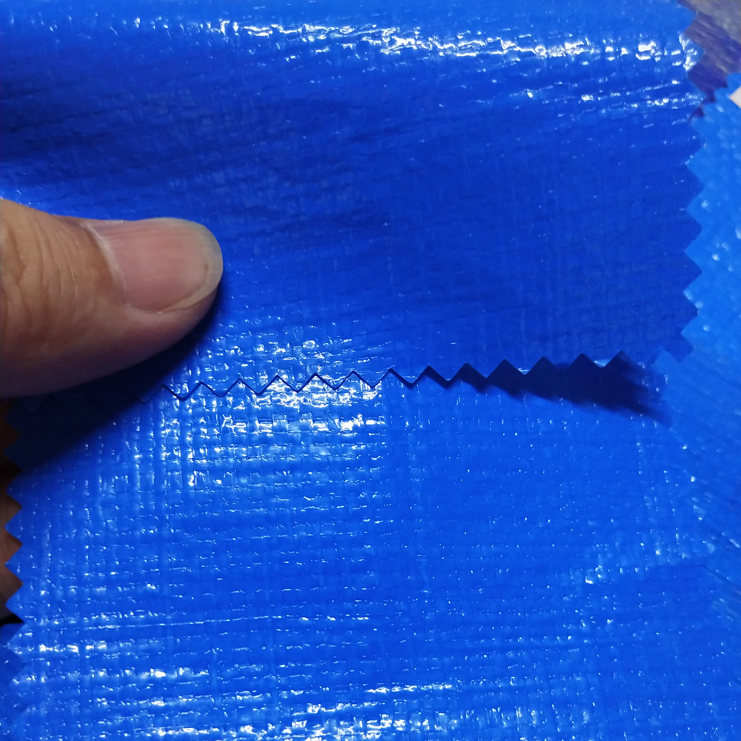 双面淋膜230克双蓝PE防水布  塑料编织布  适用于花房篷布 汽车篷布 帐篷底布 各种手提袋  收纳箱专用面料