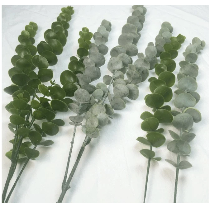 A single artificial eucalyptus leaf detail image 7