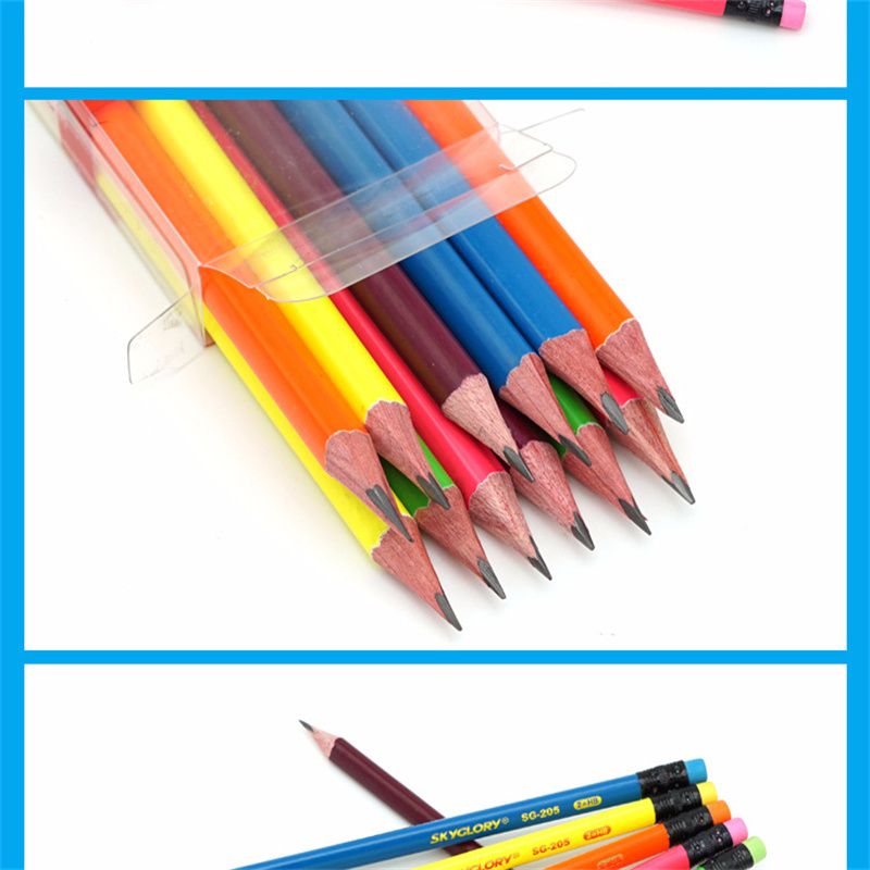 Safe and non-toxic student learning supplies, wooden pencils for primary school students to write safely without odor, 38