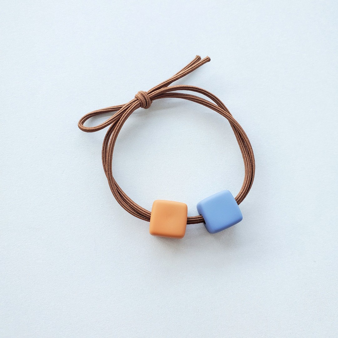 Fashionable and simple Hyuna style small square hair tie Korean-style women's clothing, versatile and cute, no damage to hair, hair tie and headwear detail image 12