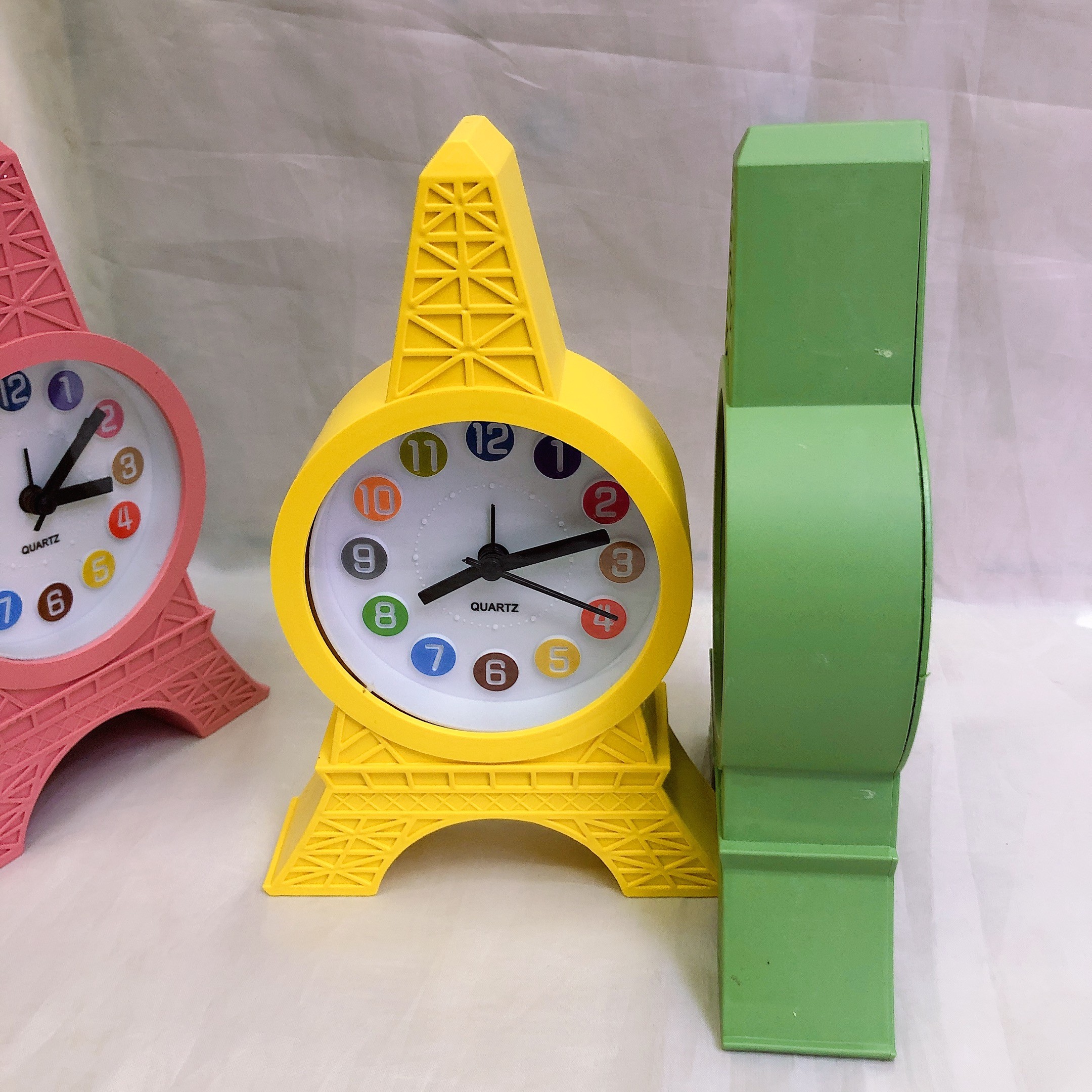 Set up a colorful digital tower alarm clock for the Eiffel Tower in Paris, a creative and fashionable gift with a sound test clock detail image 3