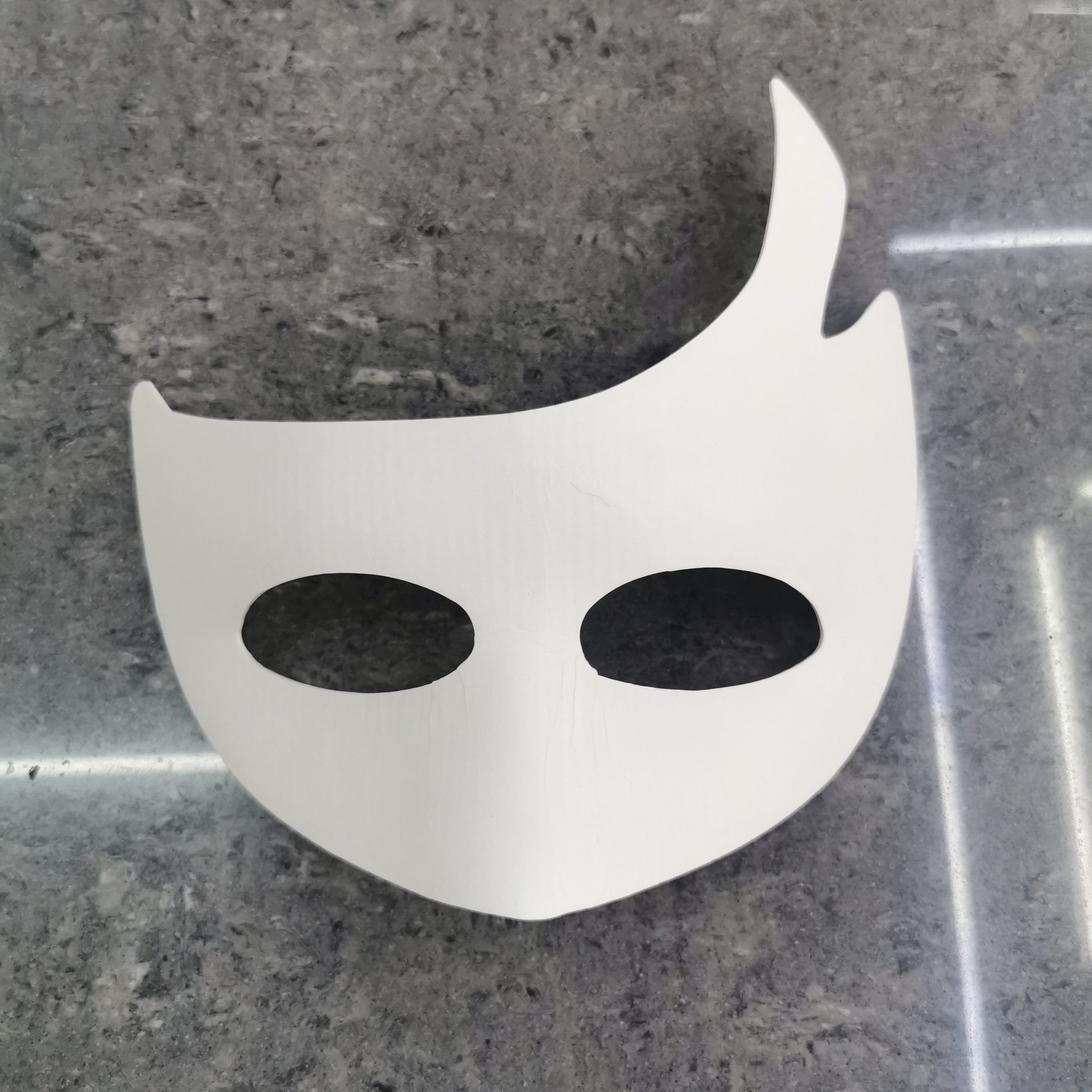 一次性纸浆面具DIY创作个性手工绘画面具单角面具绘画玩具详情图2