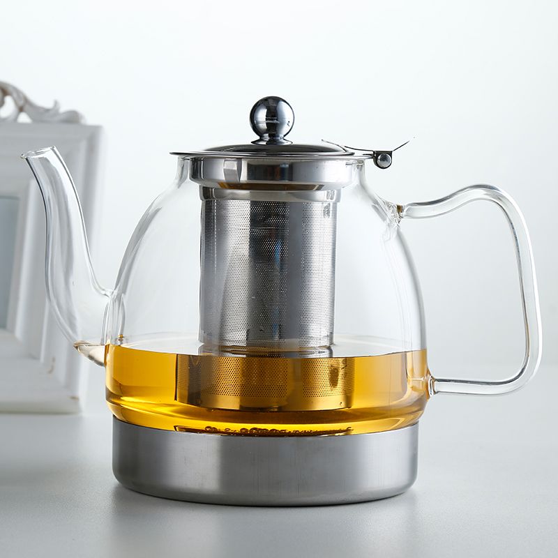 批发高硼硅耐热玻璃茶壶电磁炉专用玻璃壶茶壶1000ml