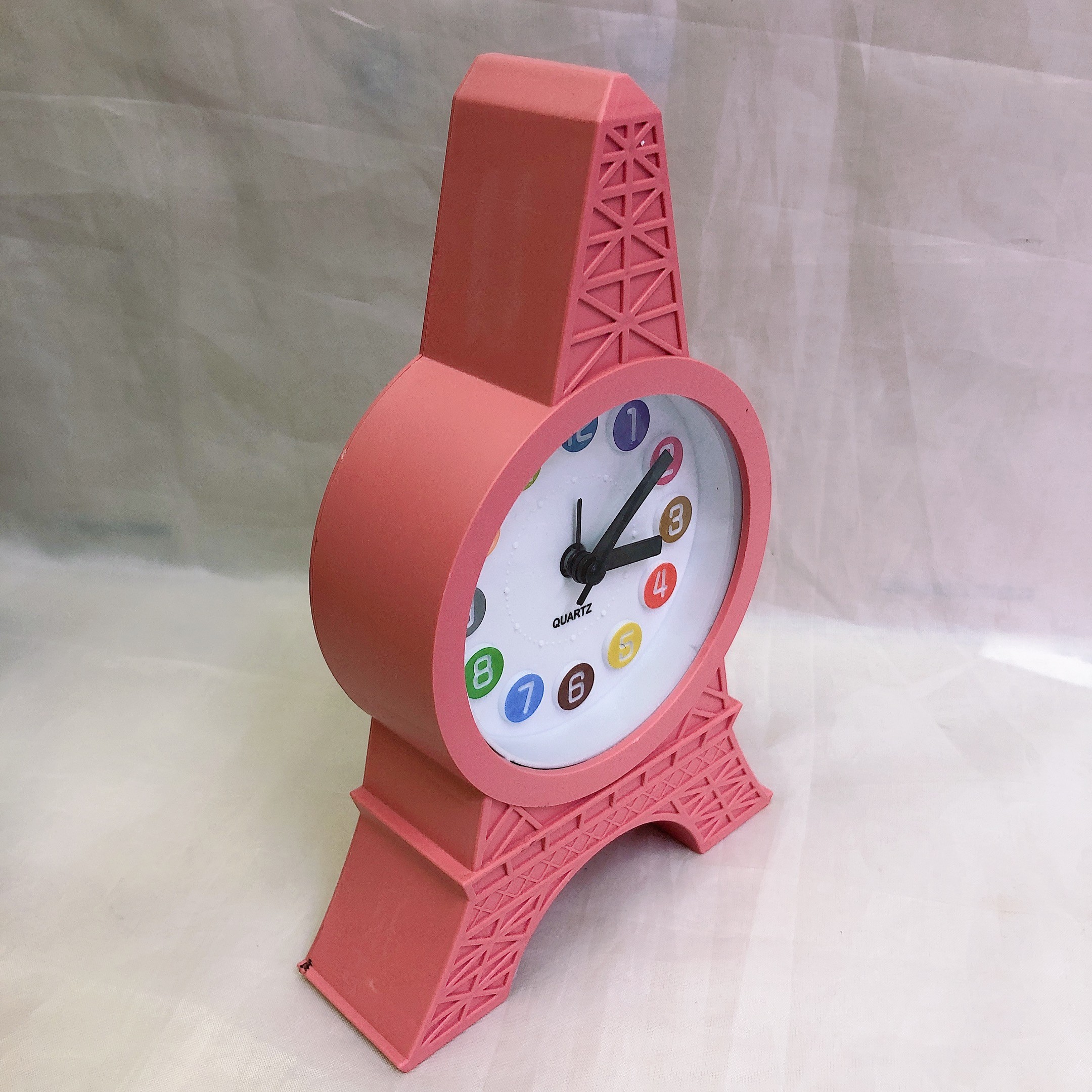 Set up a colorful digital tower alarm clock for the Eiffel Tower in Paris, a creative and fashionable gift with a sound test clock detail image 7