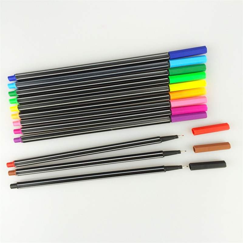 涂写顺畅随意绘画轻松水洗色彩鲜艳水彩笔可水洗清洗方便可晕染软头笔尖优质纤维笔尖详情图15
