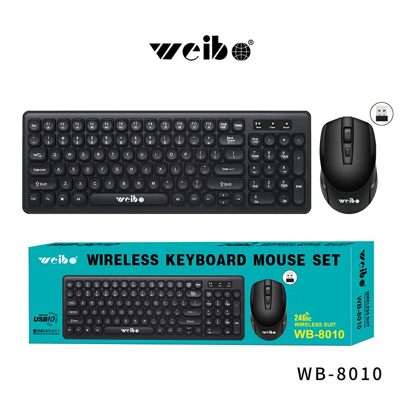 义乌好货WB-8010鼠标键盘无线套装即插即用10米智能省电详情图8