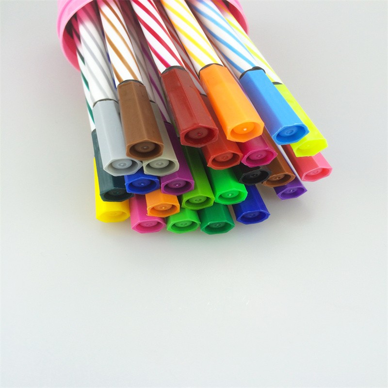 涂写顺畅随意绘画轻松水洗色彩鲜艳水彩笔可水洗清洗方便可晕染软头笔尖优质纤维笔尖详情图5