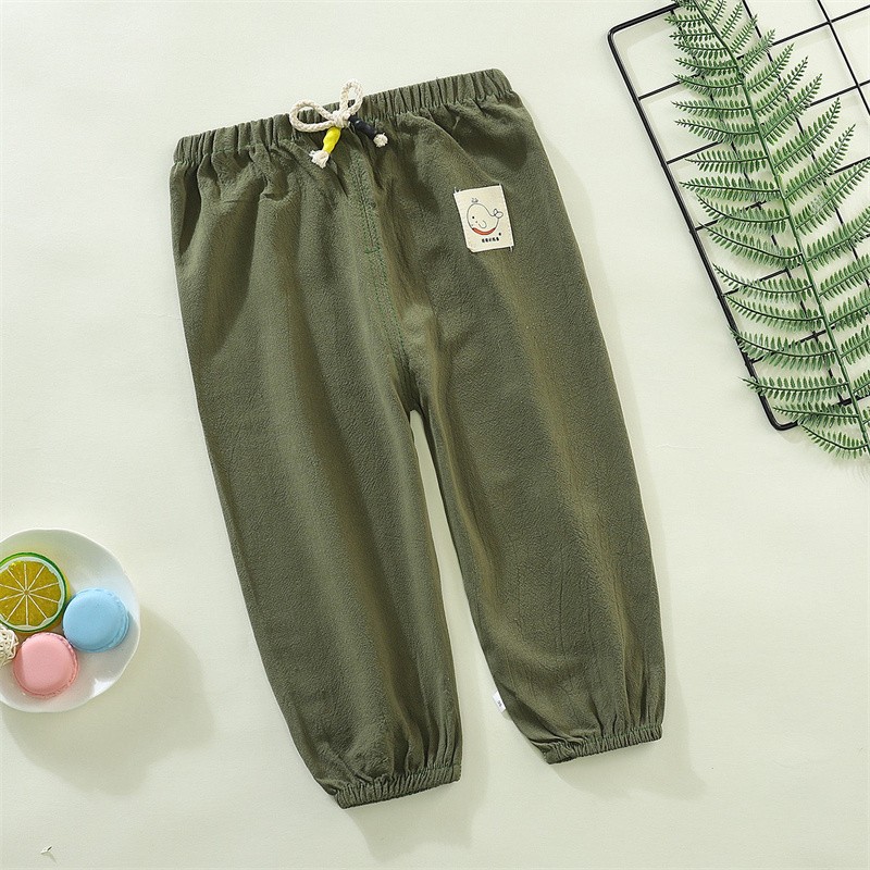 New summer children's clothing for boys, mosquito-proof pants, long pants, 1 year old, 3 years old, thin style, trendy U12759 detail image 1