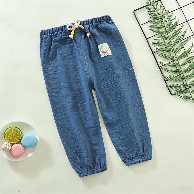 New summer children's clothing for boys, mosquito-proof pants, long pants, 1 year old, 3 years old, thin style, trendy U12759 detail image 4