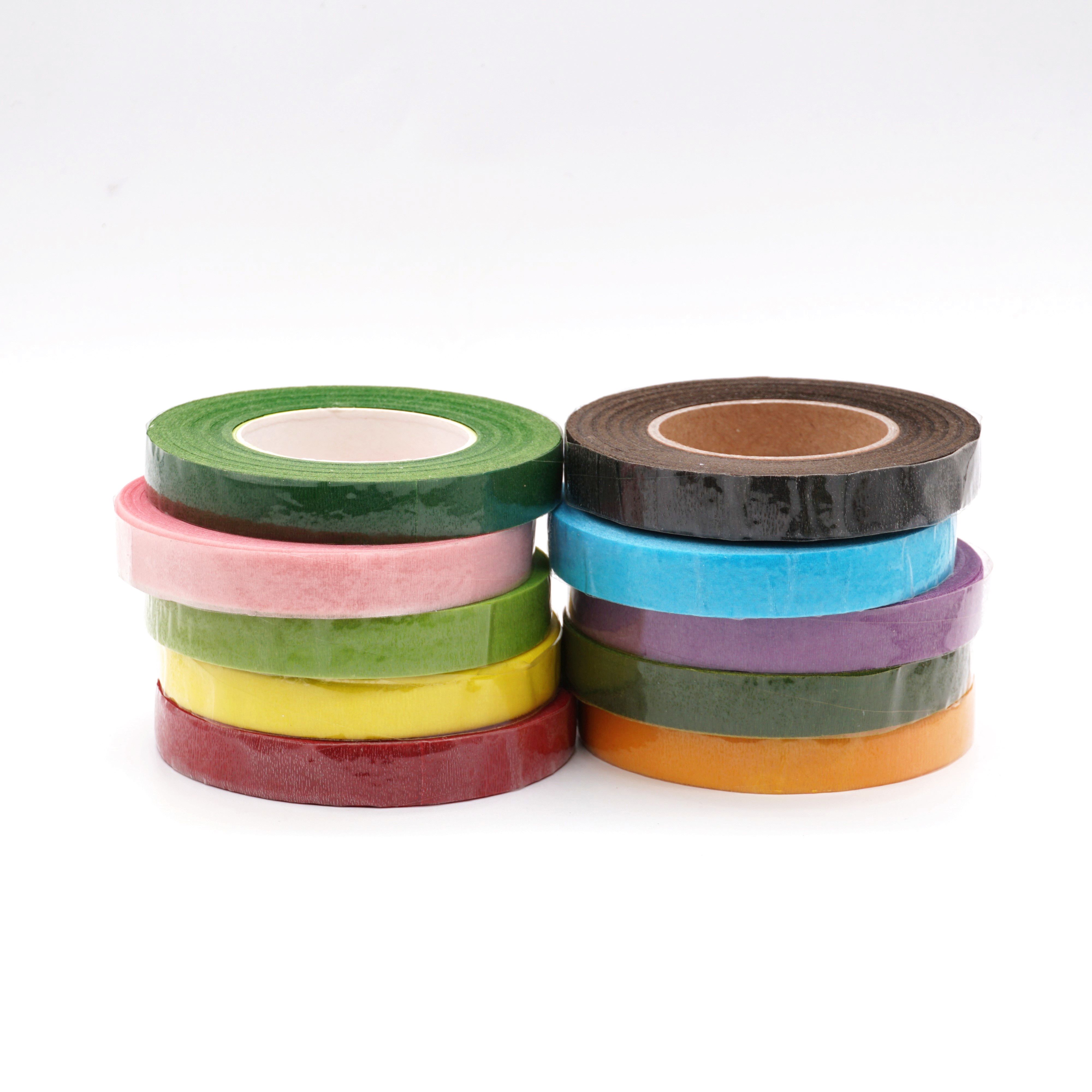Floral art tape, DIY materials for bouquets, garden floral art paper, rose silk mesh flower materials, green Application Scenario