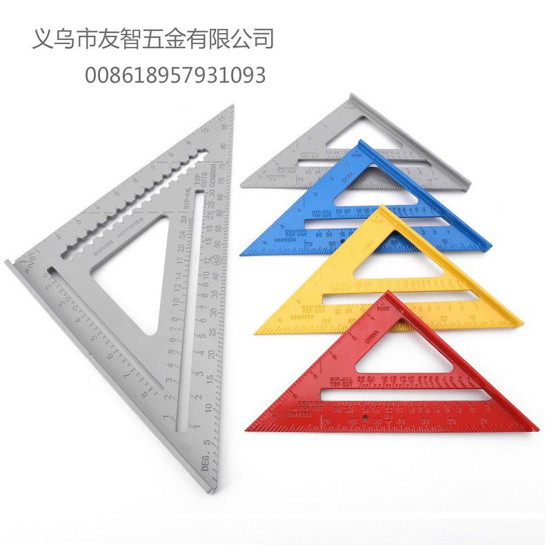 set square 铸铝三角尺  Woodworking triangle ruler full figure