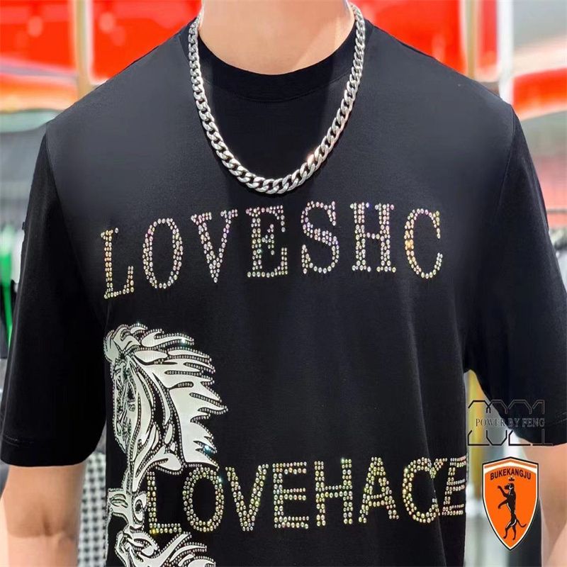 男装精品夏季男士短袖T恤夏装打底衫青少年潮流半袖圆领印花T恤5图